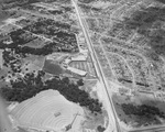 Aerial view of River Oaks Shopping Center by W. D. Smith