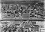 Aerial of Fort Worth, downtown and Texas & Pacific station from south by W. D. Smith