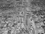 Aerial of Leonards Warehouse on West Victory Street by W. D. Smith