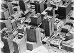 Aerial of Fort Worth, downtown closeup, W. T. Waggoner building and surrounding area by W. D. Smith