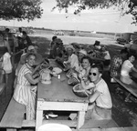 Bank employees at picnic by W. D. Smith