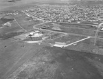 Aerial view of tennis courts by W. D. Smith