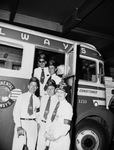 Moslah Shriners prepare for a bus trip by W. D. Smith