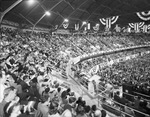 Panoramic view of a crowd in the Fort Worth Coliseum by W. D. Smith