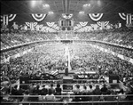 Panoramic view of a crowd in the Fort Worth Coliseum by W. D. Smith