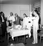 Shrine trip to Chicago, 7/18-7/29/1949--Group in Hotel Room by W. D. Smith