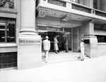 Entrance to the First National Bank by W. D. Smith