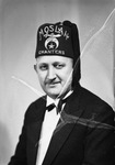 Portrait of A. L. Pugsley wearing a Moslah Chanters fez by W. D. Smith