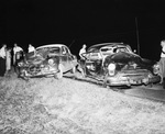 Car accident between a 1953 Chevrolet and a 1950 Oldsmobile at 6000 Old Granbury Road by W. D. Smith