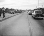 Car accident between a Mercury, Chevrolet and Ford--5100 West Freeway by W. D. Smith