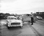 Car accident between a Mercury, Chevrolet and Ford--5100 West Freeway by W. D. Smith