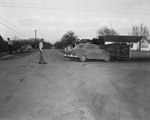 Car accident between a Chevrolet pick-up and Plymouth at Highland and Thomas Road by W. D. Smith