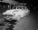 Car accident between a 1941 Ford and a 1953 Chevy at Magnolia and St. Louis Street by W. D. Smith