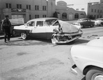 Car accident behind Will Rogers Coliseum bewtwen a Mercury and Studebaker by W. D. Smith