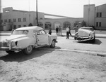 Car accident behind Will Rogers Coliseum bewtwen a Mercury and Studebaker by W. D. Smith