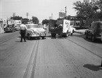 Car accident between a Southland Ice Truck and a 1953 Ford by W. D. Smith