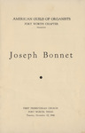 Organ Recital Program: Joseph Bonnet at First Presbyterian Church