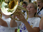 Activities Fair Horn Player by University Photographer