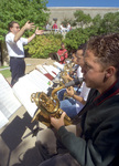 Band Reading Through Music by University Photographer