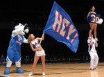 Blaze And Cheerleaders by University Photographer