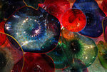 Blown glass on display by University Photographer