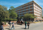 Central Library and Diversity Fountain by University Photographer