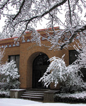 College Hall in the snow by University Photographer