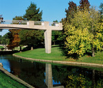 Footbridge over Johnson Creek. by University Photographer