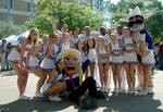 Maverick Cheerleader Group Photograph by University Photographer