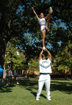 Maverick Cheerleader Lift by University Photographer