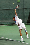 Maverick Tennis Player by University Photographer