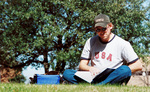 Outside Studying by University Photographer