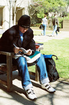 Outside Studying by University Photographer