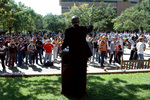 President Spaniolo Speech to Students by University Photographer