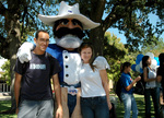 Sam Maverick and Students by University Photographer