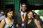 Student at graduation ceremony by University Photographer