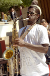 Student Playing Saxophone by University Photographer