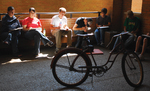 Students drawing outside by University Photographer