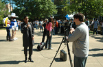 Students Reporting by University Photographer